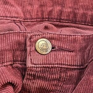 Cheap Monday 5 Beet Red Corduroy 30x32  Pockets Y2K Skate Street‎ MSR 34x28